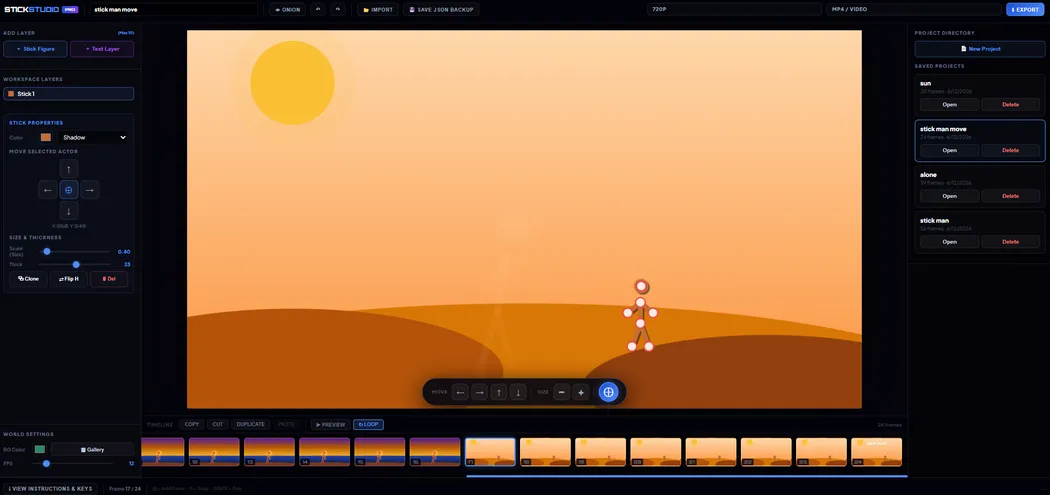 Pro Studio Sunset Scene